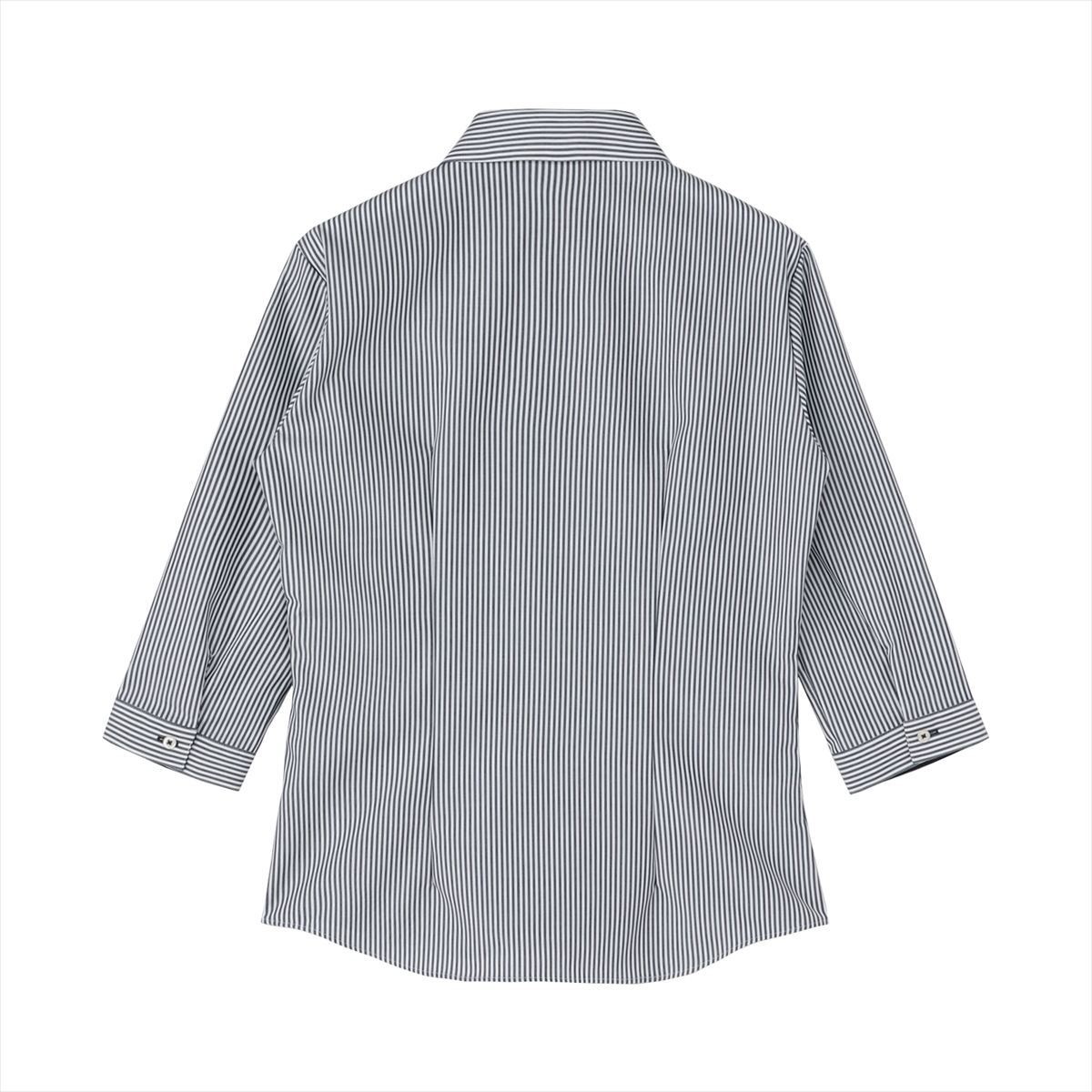 【超形態安定】 スキッパー 七分袖 形態安定 綿100% レディースシャツ／ブリックハウス（BRICKHOUSE）