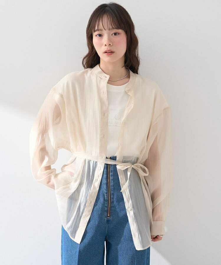 ウエストベルトシアーシャツ／アースミュージック＆エコロジー（earth music＆ecology）