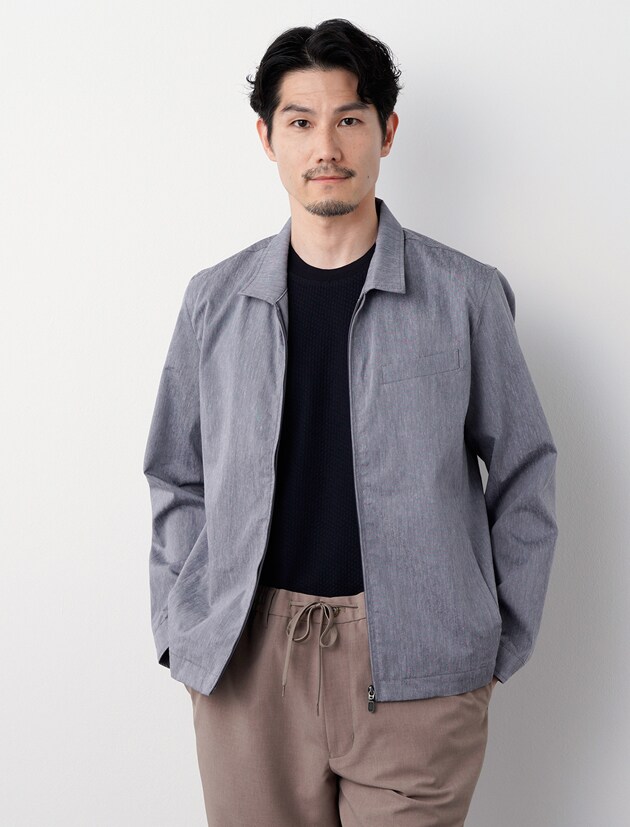 リネンブレンドサマーブルゾン／エレメント オブ シンプルライフ（element of SIMPLE LIFE）