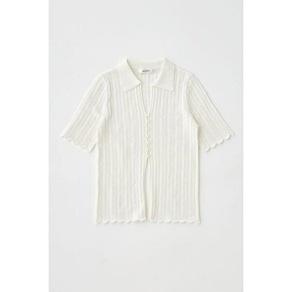 COTTON KNIT OPENWORK カーディガン／マウジー（MOUSSY）