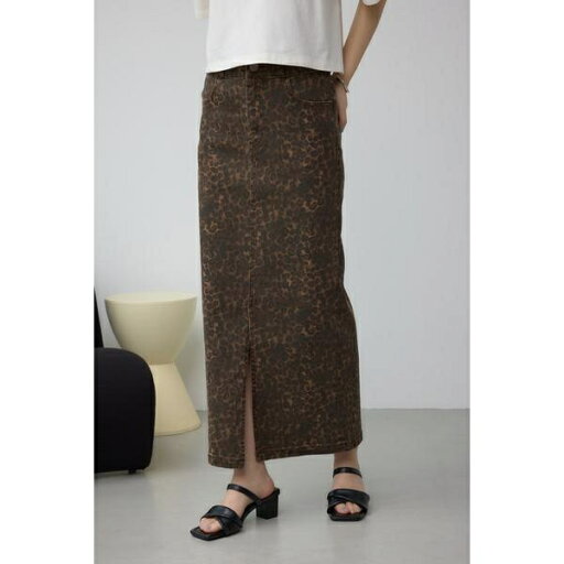 AZUL DENIM レオパードハイウエストスカート/アズールバイマウジー(AZUL BY MOUSSY) AZUL DENIM レオパードハイウエストスカート/アズールバイマウジー(AZUL BY MOUSSY)