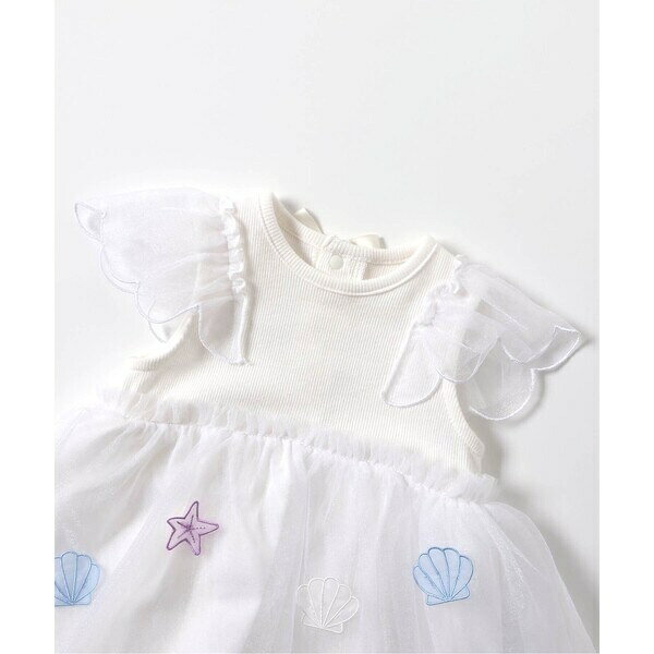 シェルモチーフチュールロンパス／アプレ レ クール（apres les cours）