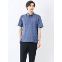 【吸水速乾 ストレッチ 形態安定】m.f.エディトリアル Biz ボタンダウン半袖 ビズポロ/m.f.エディトリアル(m.f.editorial)
