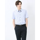 【吸水速乾 ストレッチ 形態安定】m.f.エディトリアル Biz ボタンダウン半袖 ビズシャツ/m.f.エディトリアル(m.f.editorial)