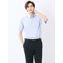 【吸水速乾 ストレッチ 形態安定】m.f.エディトリアル Biz ボタンダウン半袖 ビズシャツ/m.f.エディトリアル(m.f.editorial)