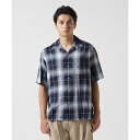 ONE POINT OMBRE CHECK SHIRT / 半袖 ワンポイント オンブレチェックシャ/アヴィレックス(AVIREX)