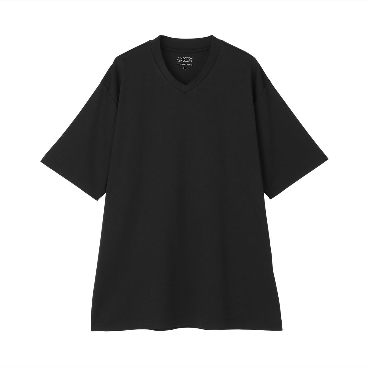 【シャツ屋仕立てのTシャツ】 Vネック Tシャツ 半袖 ビジネス ビジカジ／ブリックハウス（BRICKHOUSE）