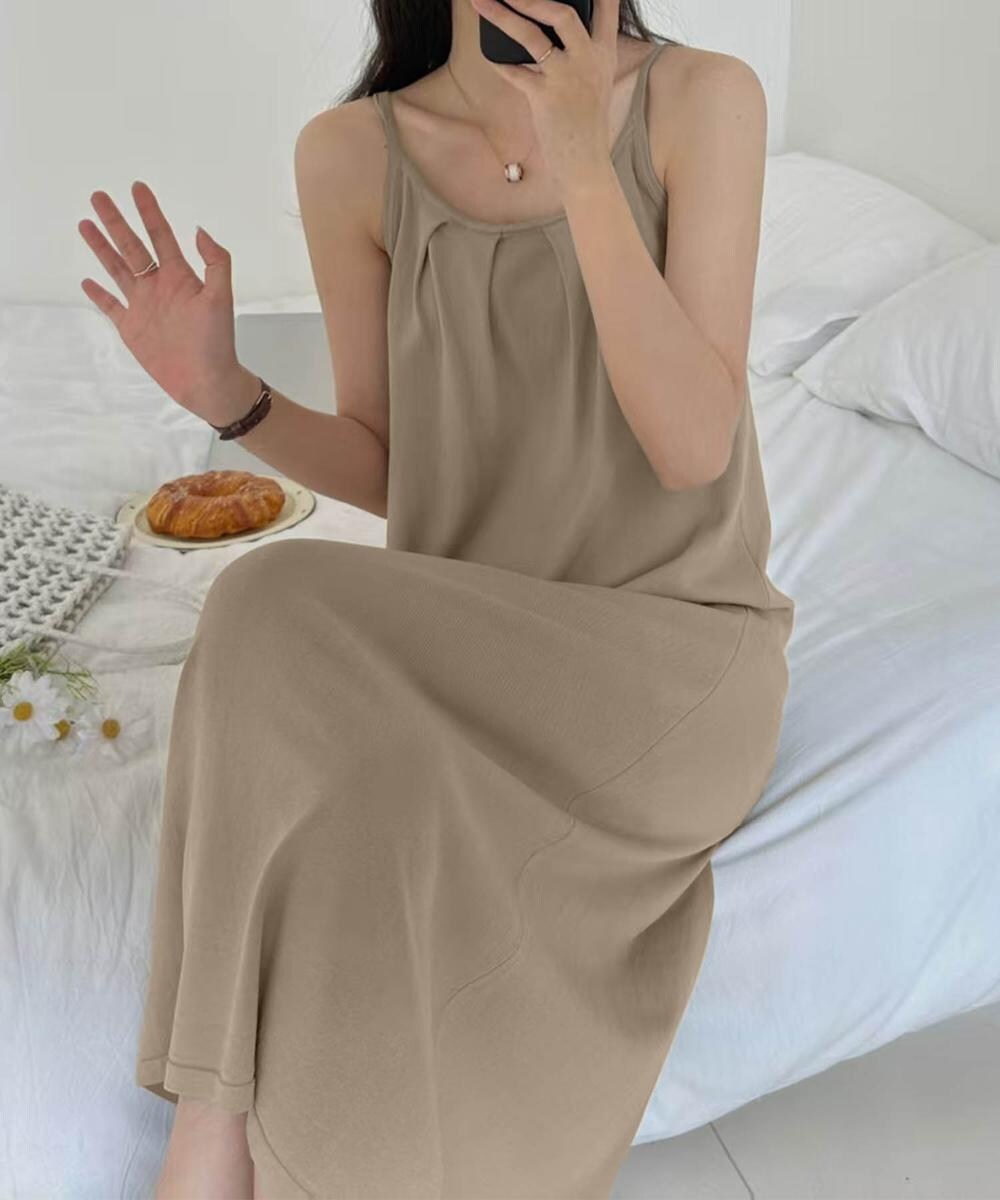 【aimoha】キャミソールロングワンピース／アイモハ（aimoha）