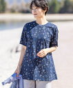 【ひやさら】【UVカット】【友桝飲料コラボ】プリントチュニックTシャツ/デコイ(DECOY)