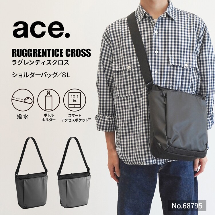 C, D, T, R, W - ショルダーバッグ 斜め掛け 軽量 ace. ラグレンティスクロス ／ace.（ace.）