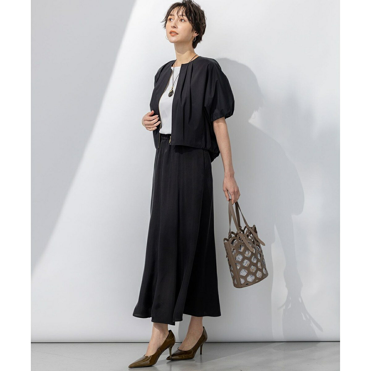 【撥水性/接触冷感】ストレッチライトタイプライター コンパクトブルゾン／23区（23KU） 0101marui-12910160 丸井(マルイ)楽天市場店 サンプル画像3