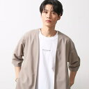 梨地アンサンブルカーディガン 五分袖カーディガン+半袖Tシャツセットマシンウォッシャブル/ザ ショップ ティーケー(THE SHOP TK)