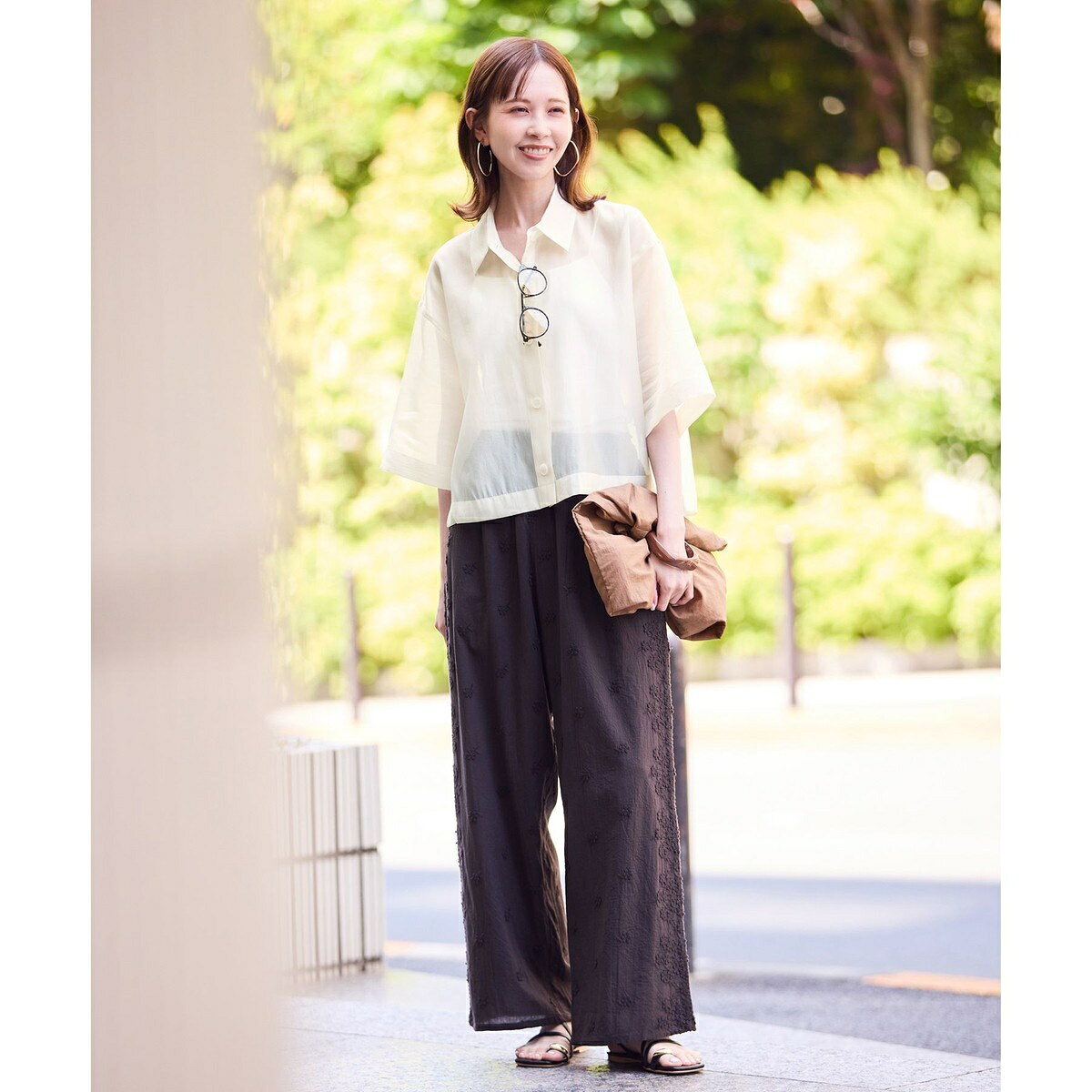 【接触冷感】ハーフスリーブシアーシャツ／ロペピクニック（ROPE' PICNIC） 0101marui-12913834 丸井(マルイ)楽天市場店 サンプル画像2
