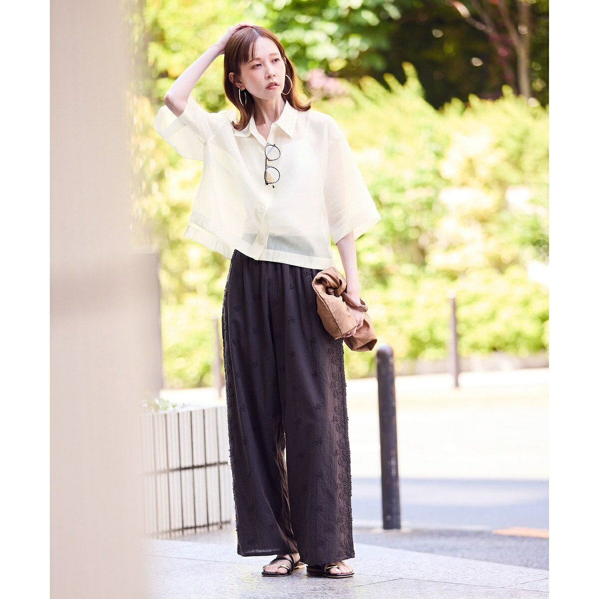 【接触冷感】ハーフスリーブシアーシャツ／ロペピクニック（ROPE' PICNIC） 0101marui-12913834 丸井(マルイ)楽天市場店 サンプル画像3