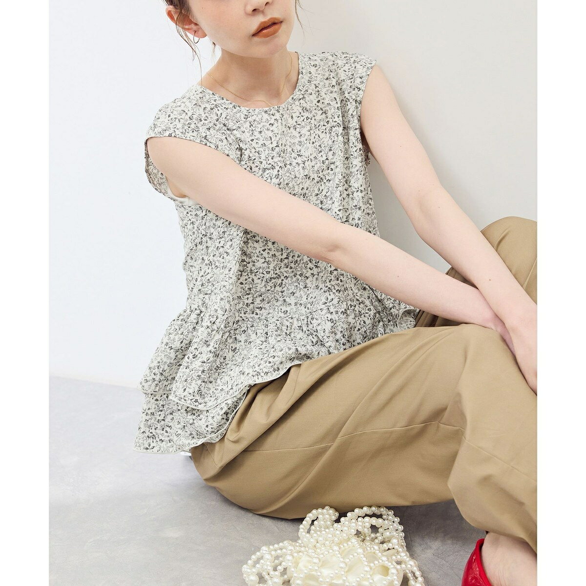 小花柄ティアードゼロスリーブブラウス／ロペピクニック（ROPE' PICNIC） 0101marui-12912620 丸井(マルイ)楽天市場店 サンプル画像2