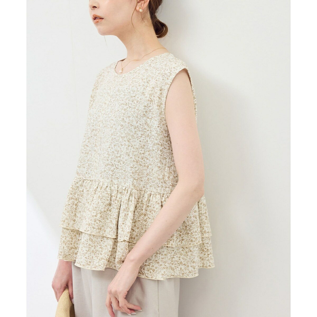 小花柄ティアードゼロスリーブブラウス／ロペピクニック（ROPE' PICNIC） 0101marui-12912620 丸井(マルイ)楽天市場店 パッケージ画像