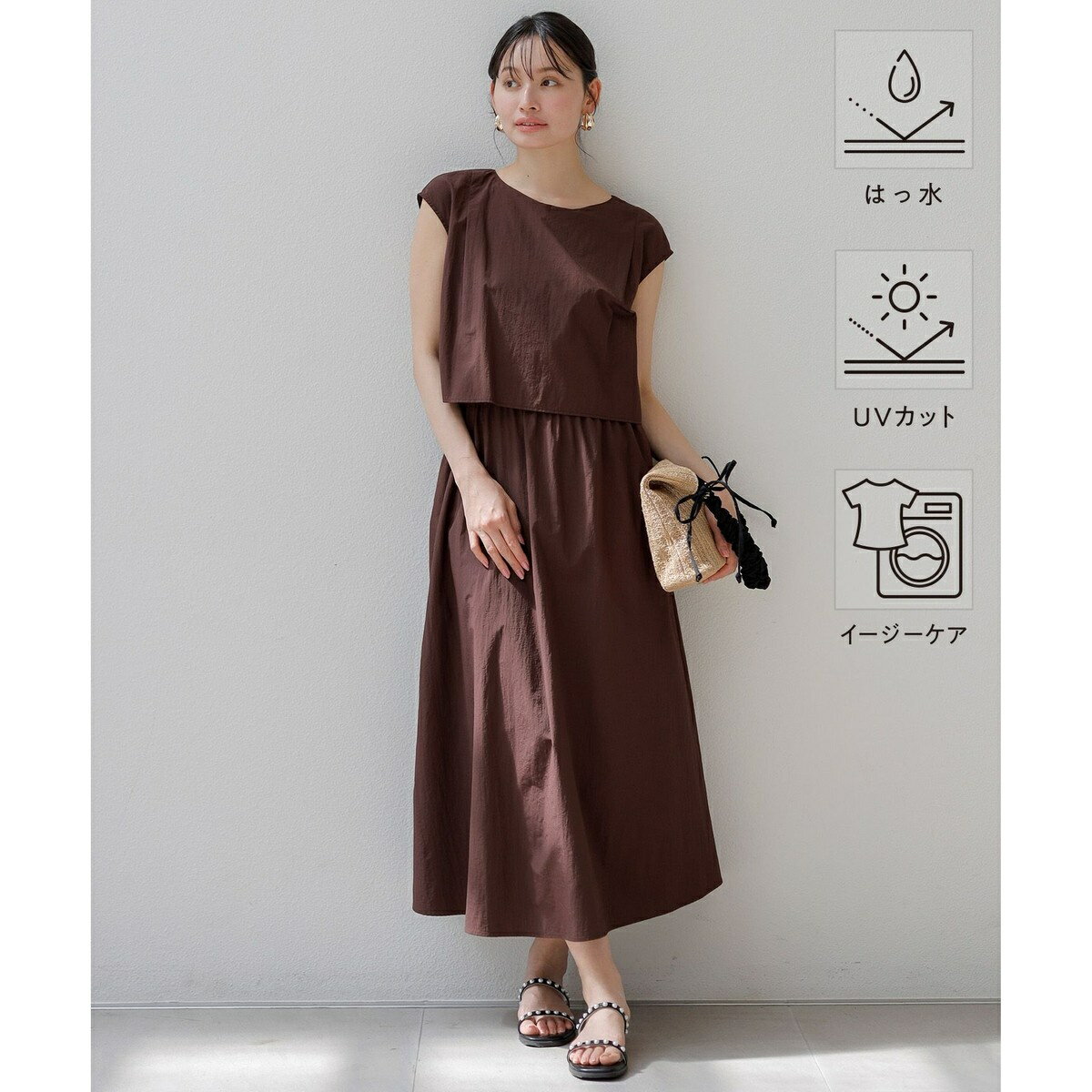 【撥水・UVカット】ウォーターサイド ワンピース／エニィスィス（any SiS）のサムネイル