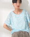 チュールフリンジシアーTシャツ/アメリカンホリック(AMERICAN HOLIC)