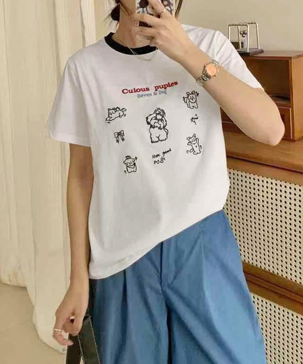 楽天市場】イラスト（Tシャツ・カットソー｜トップス
