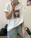 ヘッドホンフォトプリントTシャツ/アイモハ(aimoha)