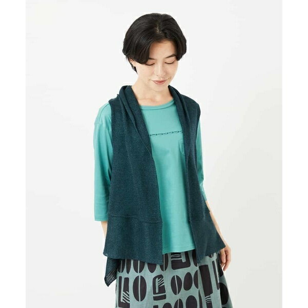 [人気デザイン/日本製]リネンニットジレ／ジャンニ・ロ・ジュディチェ（GIANNI LO GIUDICE）