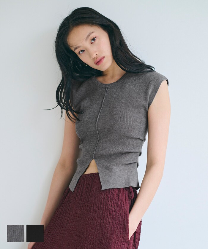 フロントスリットニット レディース 全2色／コカ（coca）のサムネイル