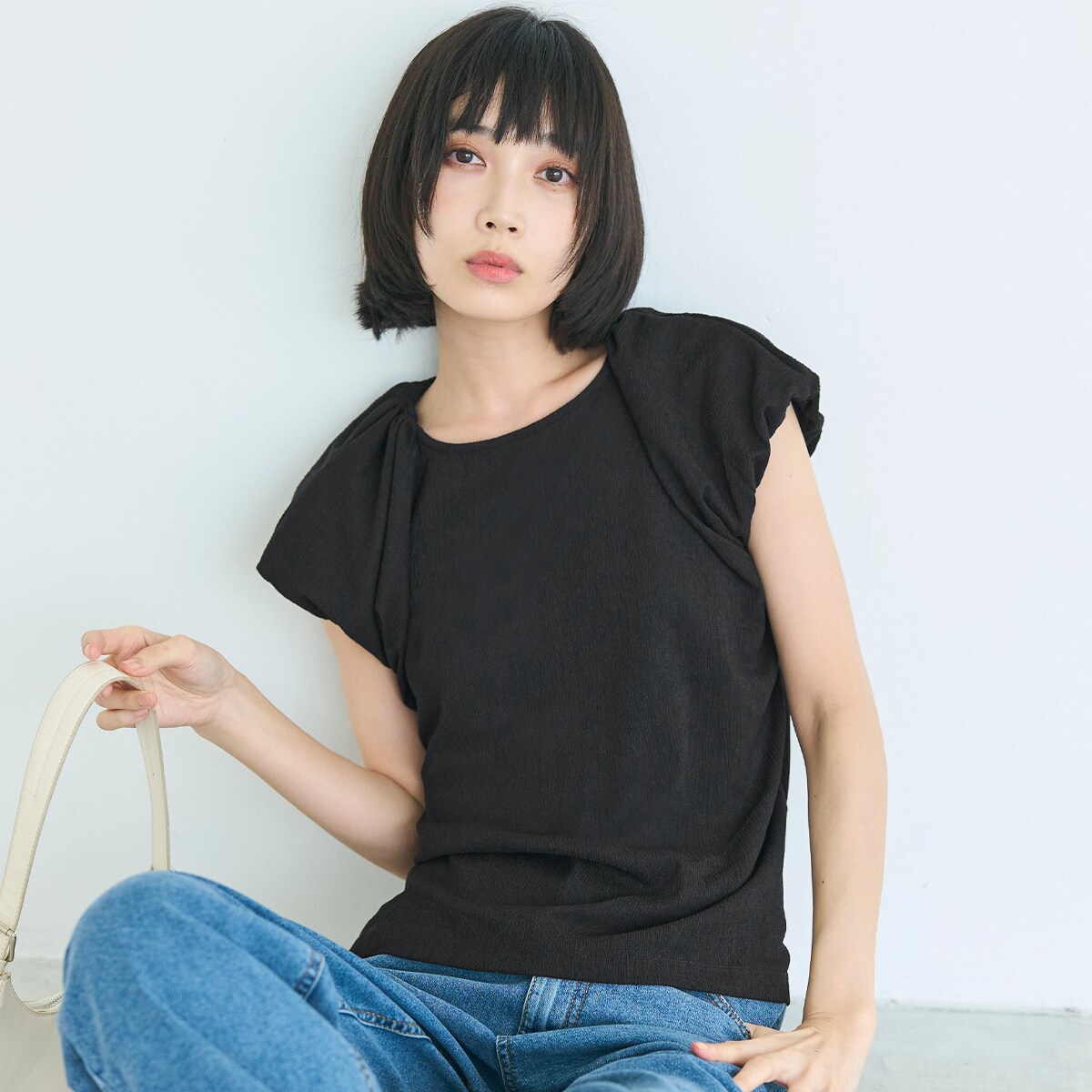 ★お盆SALE★ 新色登場／【吸水速乾】パフスリーブブラウス　全5色／コカ（coca） 0101marui-12932671 丸井(マルイ)楽天市場店 サンプル画像2