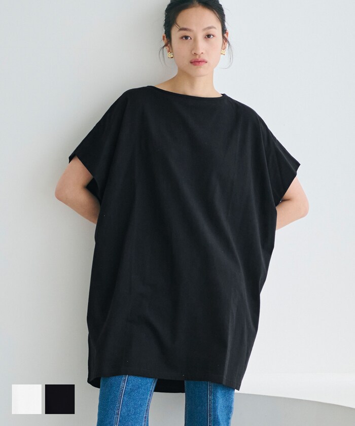 ボートネックドルマンチュニック 全2色／コカ（coca）のサムネイル