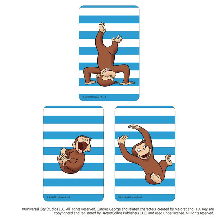 おさるのジョージ まじかる百貨店ステッカー(4)／バックヤードファミリー（BACKYARD FAMILY）