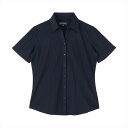 スキッパー 半袖 形態安定 ニットシャツ ストレッチ レディースシャツ/ブリックハウス(BRICKHOUSE)