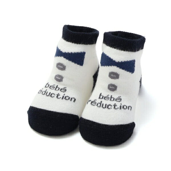 蝶ネクタイロゴカップソックス(8~13cm)／フィヨ デュ ベベ ルダクティオン（fillot de bebe reduction）