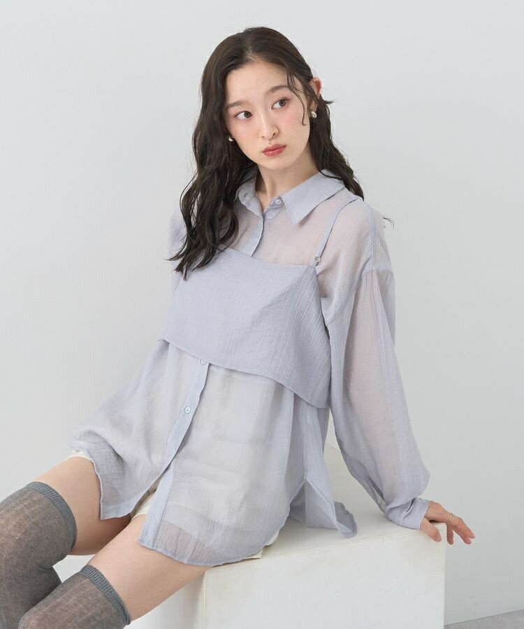 SET2点シャツ＋ビスチェ／アースミュージック＆エコロジー（earth music＆ecology）