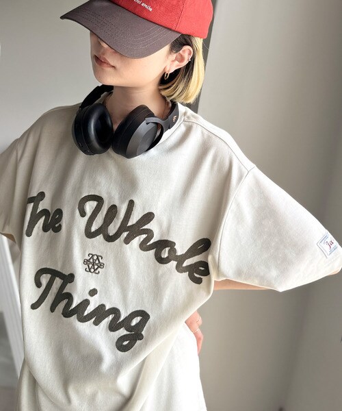 《JaVaジャバコラボ》“トレンドを纏う”コード刺繍ロゴ半袖Tシャツ(オーバーサイズ)／クラシカルエルフ（Classical Elf）のサムネイル