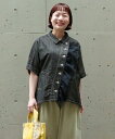 【大きいサイズ】引き算的綿麻デニチュSH/アズノゥアズオオラカ(AS KNOW AS olaca)