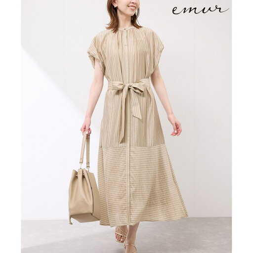 【emur/エミュール】シアードビーストライプシャツワンピース/ロペピクニック(ROPE' PICNIC) 【emur/エミュール】シアードビーストライプシャツワンピース/ロペピクニック(ROPE' PICNIC)