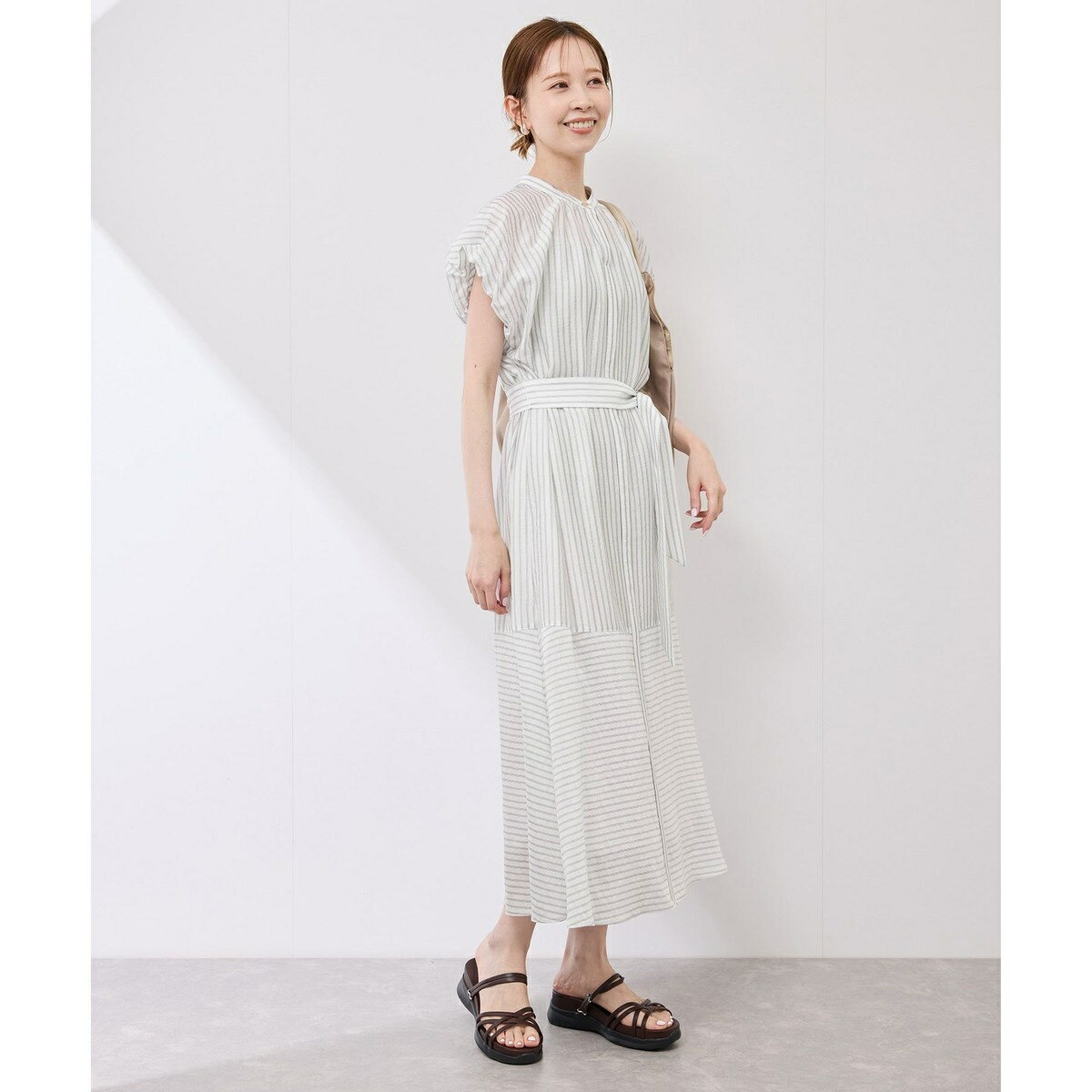 【emur/エミュール】シアードビーストライプシャツワンピース／ロペピクニック（ROPE' PICNIC）