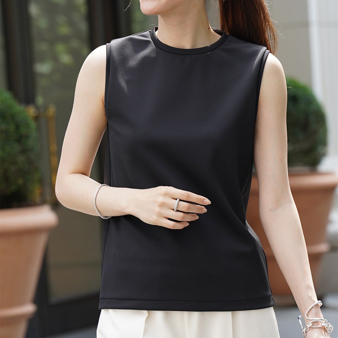 【UVカット・遮熱・吸水速乾・洗える・ストレッチ・シワ防止】アイナタンクトップ／ヴィリーナ（VIRINA）