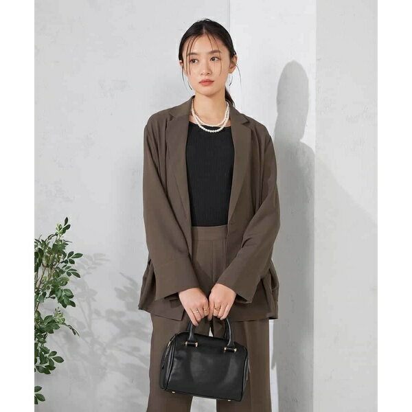 【接触冷感/UVカット/吸水速乾】美ラクるダブルブレストジャケット／アー・ヴェ・ヴェ（a.v.v）