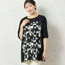 【洗える・日本製・綿100】単色柄チュニック/ミゼール(missel)