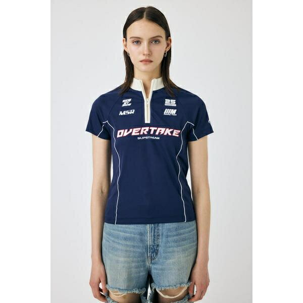 HALF ZIP レーシング TEE／マウジー（MOUSSY）