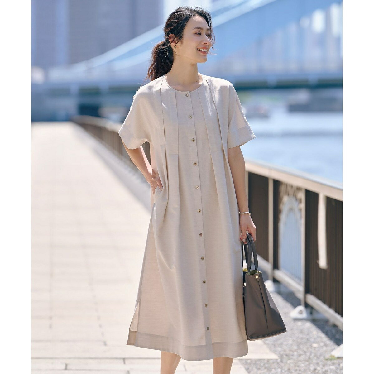 【洗える・接触冷感】ライトタンブラー ワンピース/Jプレス(J.PRESS)