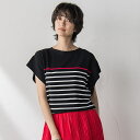 【WEB限定】フレンチスリーブニットプルオーバー≪手洗い可能≫/メイソングレイ(MAYSON GREY)