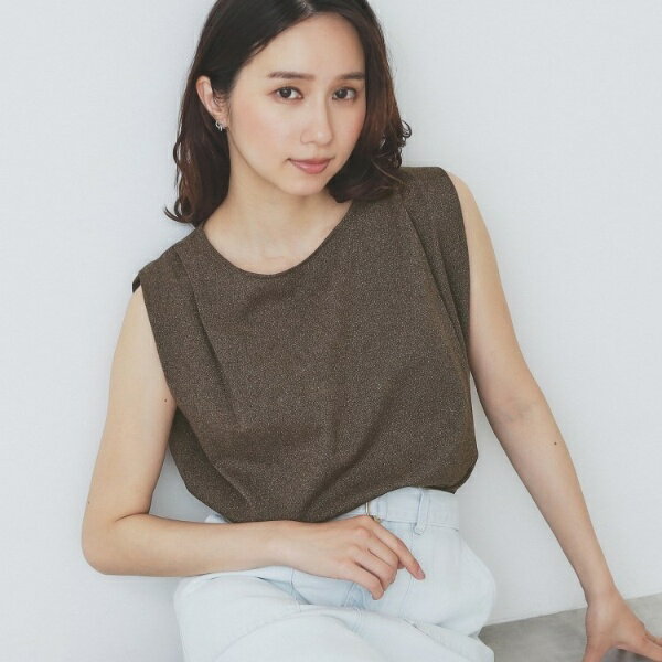 タックノースリーブニット【洗濯機洗い可UVケア抗ピル】／インデックス（index）のサムネイル