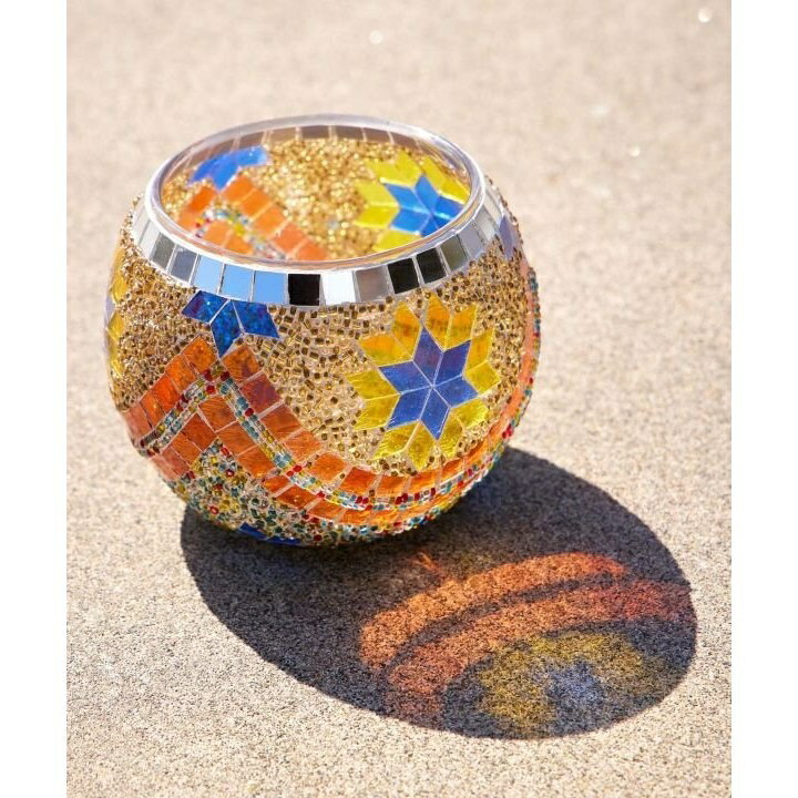 【チャイハネ】ステンドラインキャンドルホルダー／チャイハネ（CAYHANE）