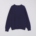 【SHIPS別注】HARLEY OF SCOTLAND: ウール シャギー クルーネック ニット/シップス(SHIPS)