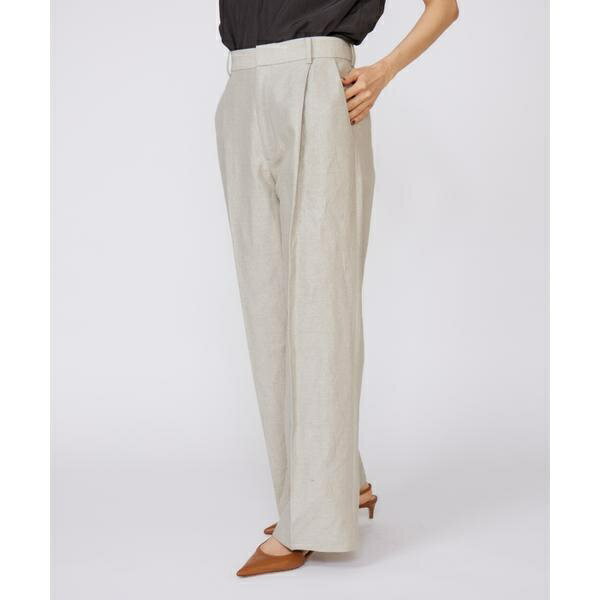 ラメワンタックワイドパンツ／イネド（INED）(4)