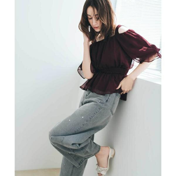 ビジュートッピングデニムパンツ／ジル バイ ジル スチュアート（JILL by JILL STUART）