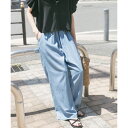 レーヨンデニムワイドパンツ/アイテムズ アーバンリサーチ(ITEMS ...(4)