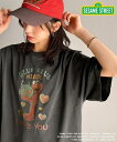 大人カジュアルにハマる。綿100%セサミキャラピグメント加工ビッグTシャツ/クラシカルエルフ(Classical Elf)