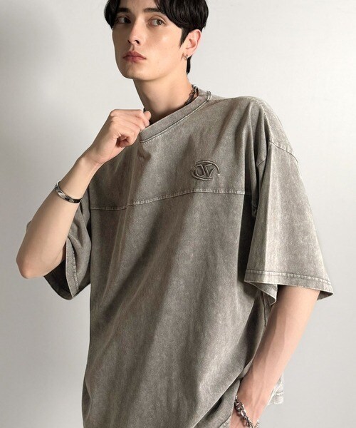 《JaVa ジャバ別注》綿100%パウダーブリーチヴィンテージ加工 ナンバリングTシャツ（半袖）／クラシカ..